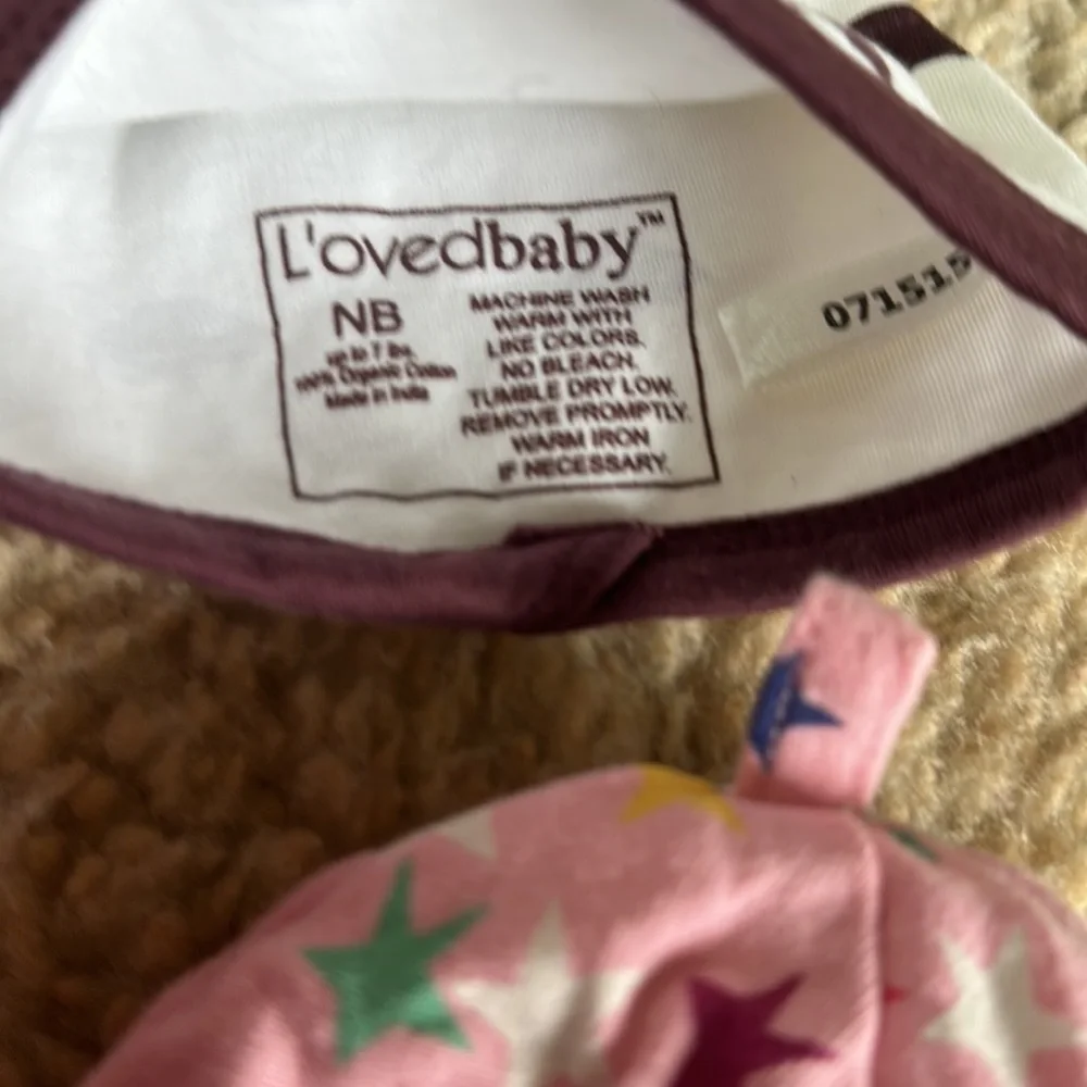 Kyte baby the land of nod L’ovedbaby girl infant hat knot newborn pink